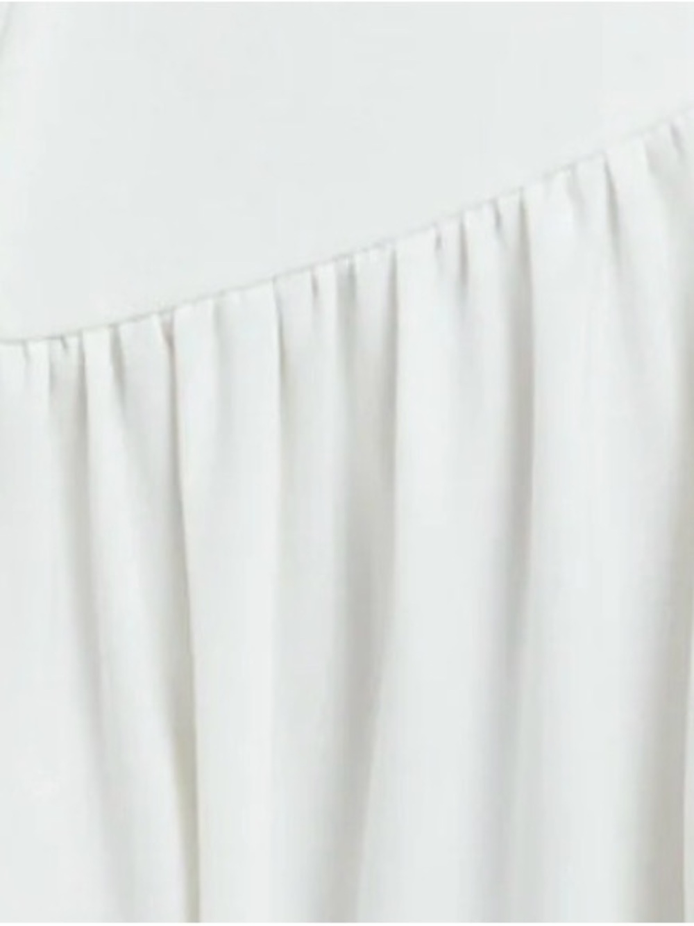 Maeve off white Gathered Midi Skirt